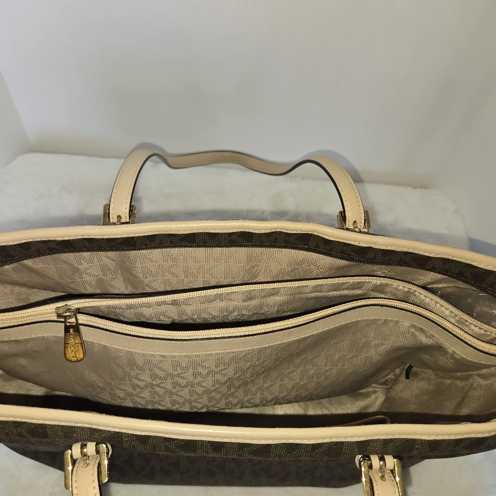 Michael Kors Jet Set Mutifunctial Brown Travel Tote Bag
